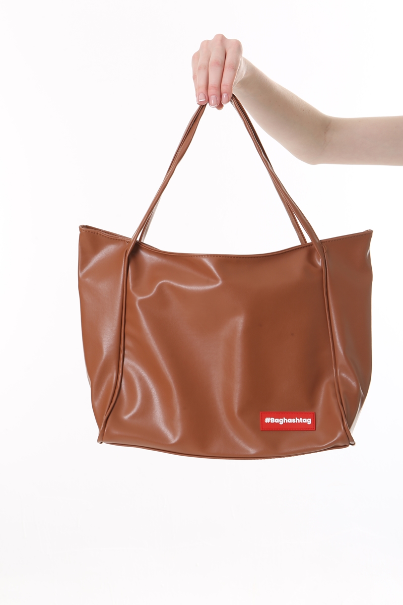 Baghashtag Taba Soft Deri Fermuarlı Çanta - Görsel 4