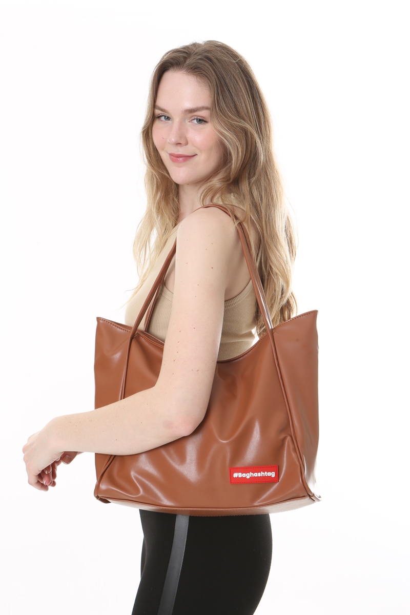Baghashtag Taba Soft Deri Fermuarlı Çanta - Görsel 14