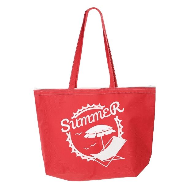 Baghashtag Summer Beach Bag Plaj Çantası Kırmızı - Görsel 12