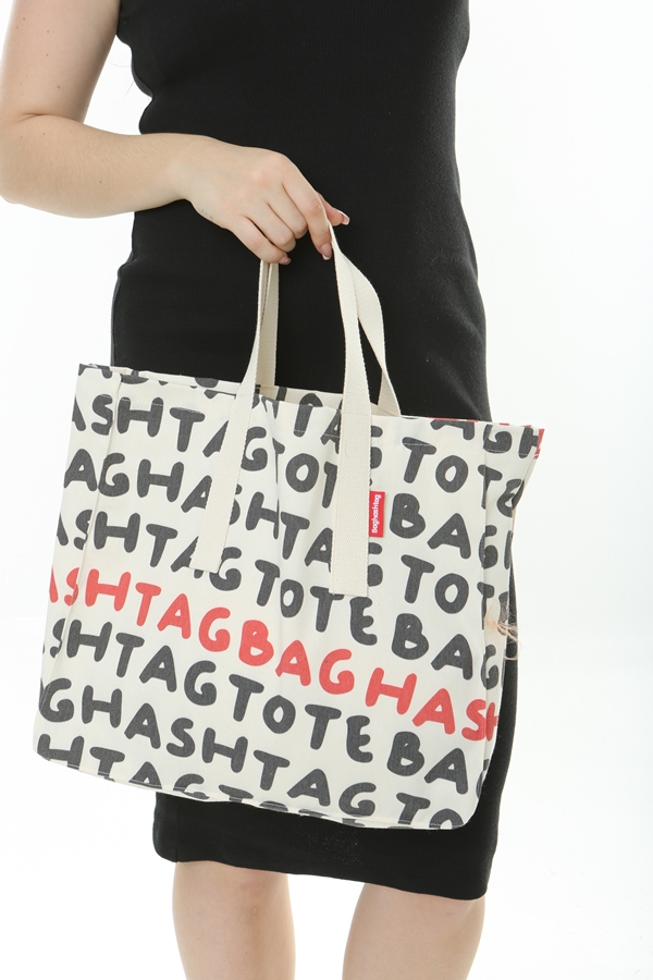 Baghashtag Totebaghashtag Baskılı Bez Çanta - Görsel 4