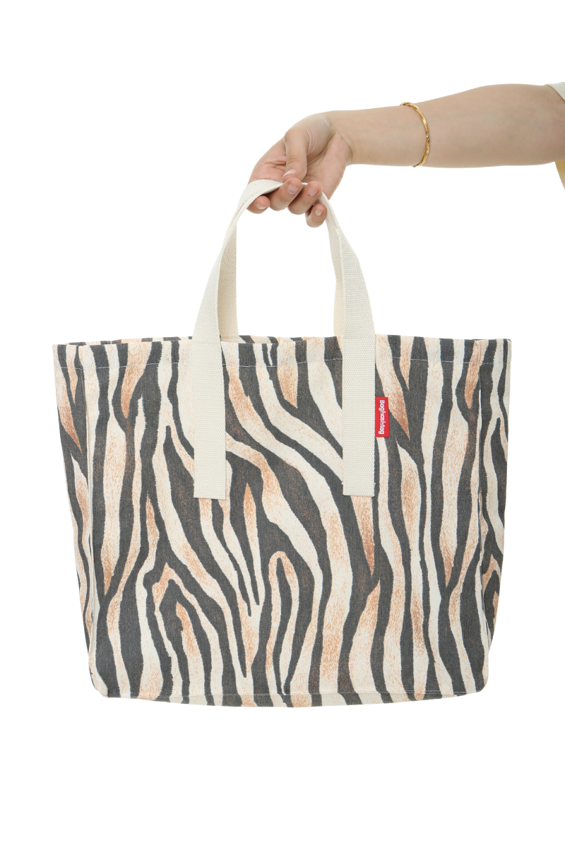 Baghashtag Leopra Baskılı Gabardin Bez Çanta - Görsel 3